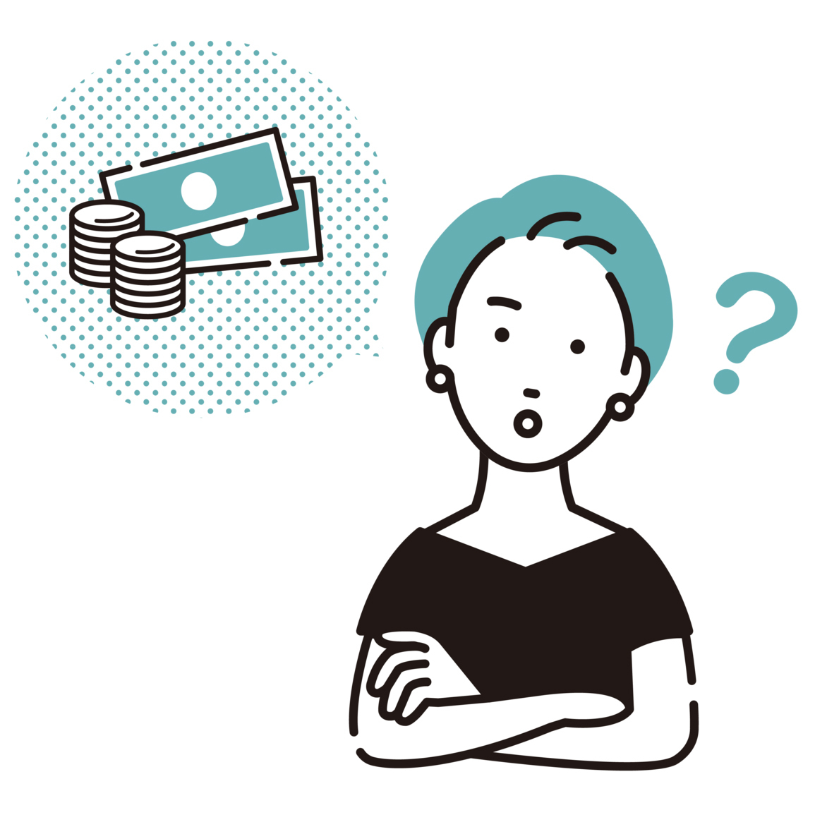 マウスピース矯正の値段の高さから矯正するか迷っている女性